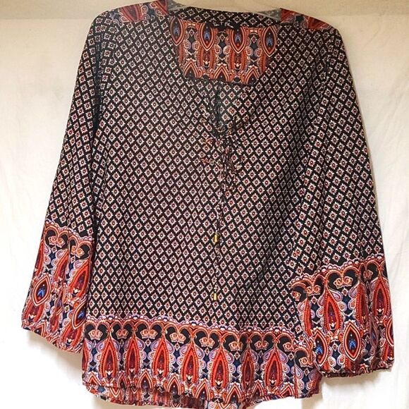 Time to bloom black floral print blouse - Picture 1 of 5